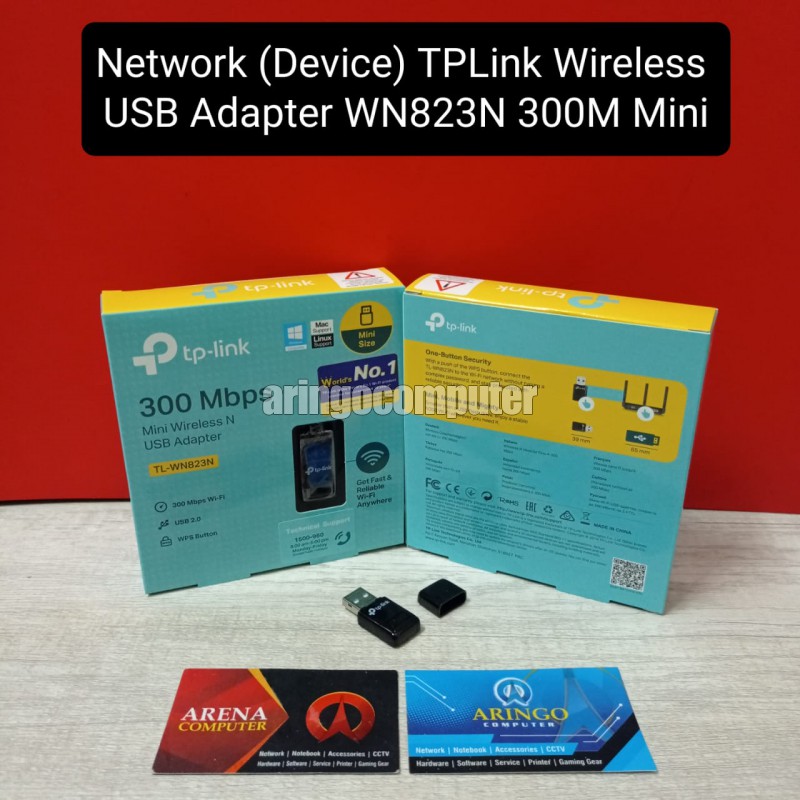 Network (Device) TPLink USB WiFi Adapter TL-WN823N 300Mbps (Mini) 