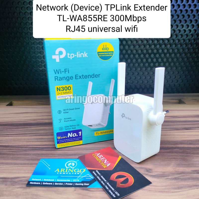 Network (Device) TPLink WiFi Range Extender TL-WA855RE 300Mbps RJ45