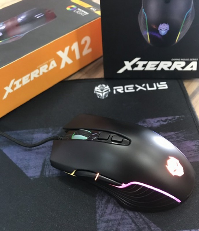 Mouse Rexus GAMING XIERRA X12 RGB 4800 DPI