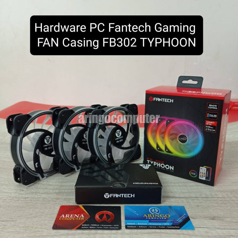 Hardware PC Fantech Gaming FB302 TYPHOON RGB (3 FAN CASE + Remote)