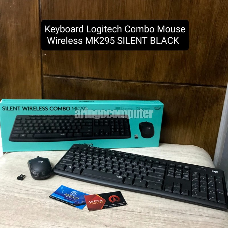 Keyboard Logitech Combo Mouse Wireless MK295 SILENT BLACK