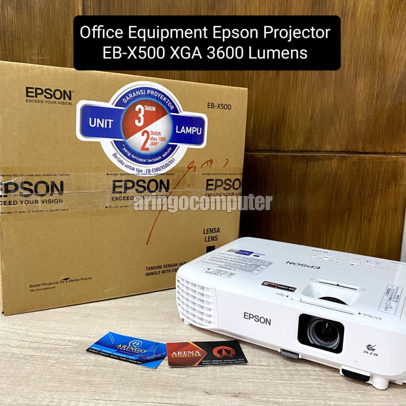 Office Equipment Epson Projector EB-X500 XGA 3600 Lumens