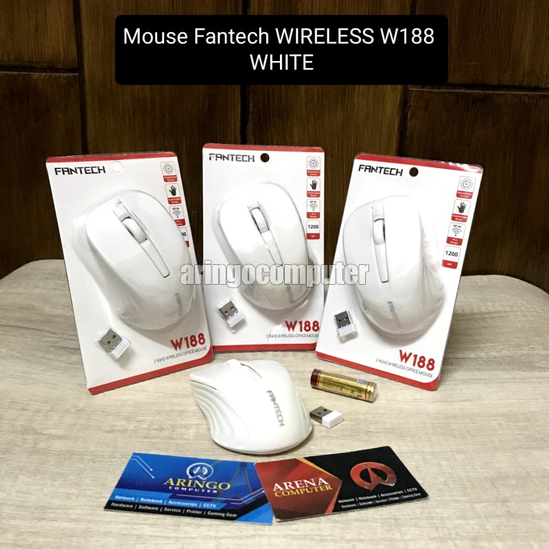 Mouse Fantech WIRELESS W188 WHITE