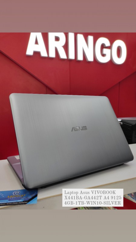 [PPN] Laptop Asus VIVOBOOK X441BA-GA442T A4 9125 4GB-1TB-WIN10-SILVER