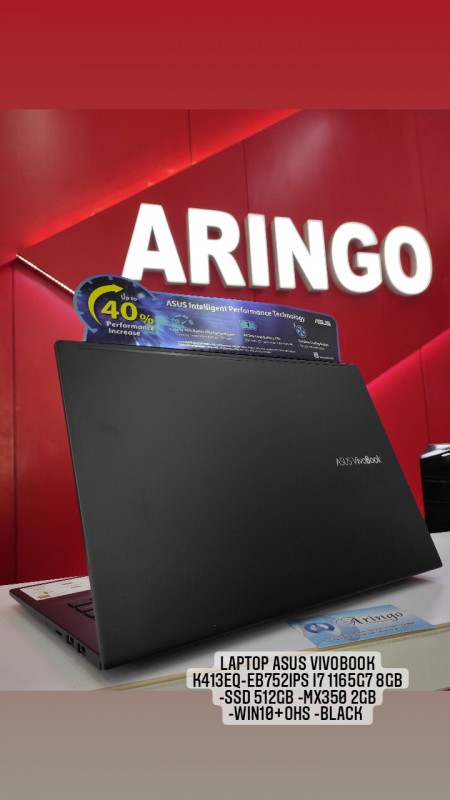 [PPN] Laptop Asus VIVOBOOK K413EQ-EB752IPS I7 1165G7 8GB  -SSD 512GB -MX350 2GB -WIN10+OHS -BLACK