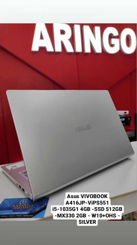 [PPN] Laptop Asus VIVOBOOK A416JP-ViPS551 i5-1035G1 4GB -SSD 512GB -MX330 2GB - W10+OHS - SILVER