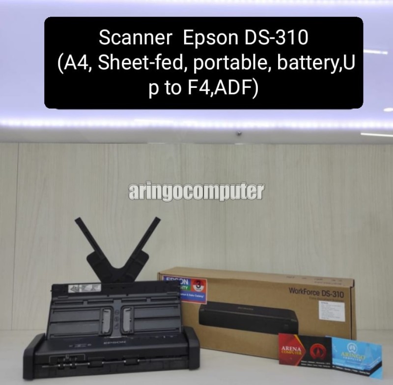 Scanner Epson DS-310 (A4, Sheet-fed, portable, battery,Up to F4,ADF)