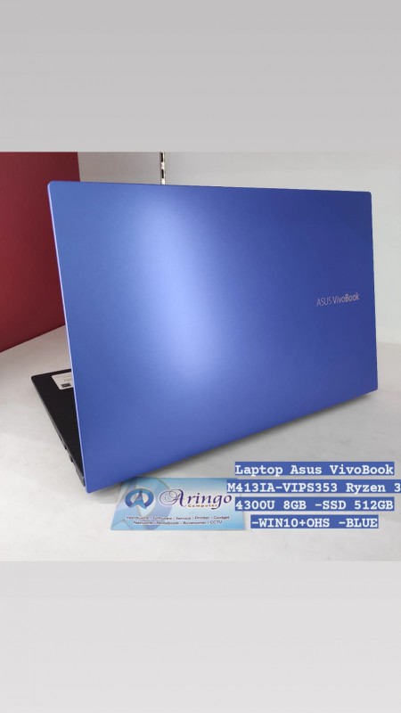 [PPN] Laptop Asus VivoBook M413IA-VIPS353 Ryzen 3 4300U 8GB -SSD 512GB -WIN10+OHS -BLUE