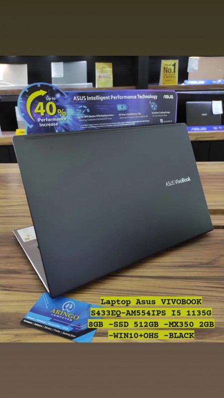 [PPN] Laptop Asus VIVOBOOK S433EQ-AM554IPS I5 1135G 8GB -SSD 512GB -MX350 2GB -WIN10+OHS -BLACK