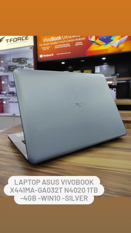 [PPN] Laptop Asus VIVOBOOK X441MA-GA032T N4020 1TB -4GB -WIN10 -SILVER-DVDRW