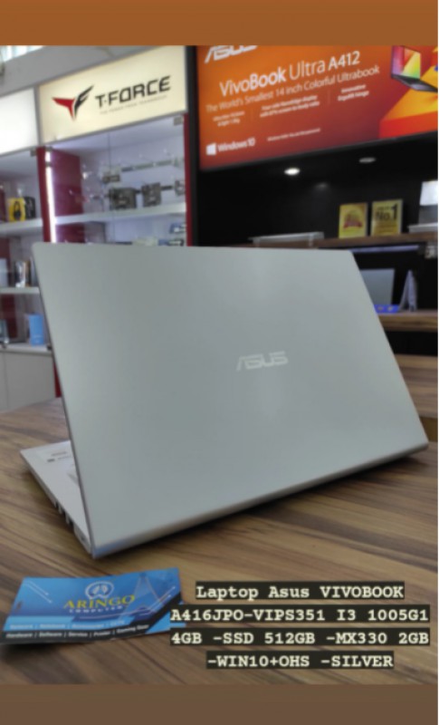 [PPN] Laptop Asus VIVOBOOK A416JPO-VIPS351+ I3 1005G1 4GB -SSD 512GB -MX330 2GB -WIN10+OHS -SILVER