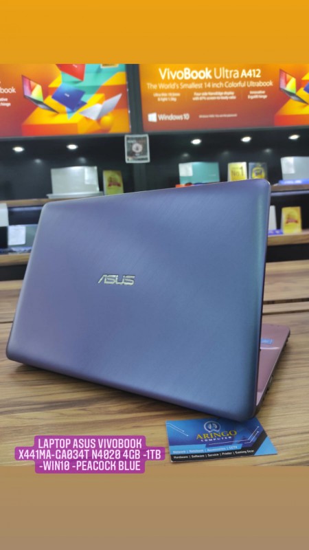 [PPN] Laptop Asus VIVOBOOK X441MA-GA034T N4020 4GB -1TB -WIN10 -PEACOCK BLUE-DVDRW