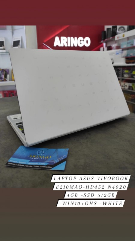 [PPN] Laptop Asus VIVOBOOK E210MAO-HD422 Celeron N4020 4GB -SSD 256GB -Win10+OHS -WHITE