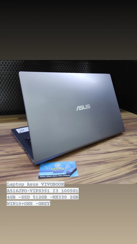 [PPN] Laptop Asus VIVOBOOK A516JPO-VIPS351+ I3 1005G1 4GB -SSD 512GB -MX330 2GB WIN10+OHS -GREY