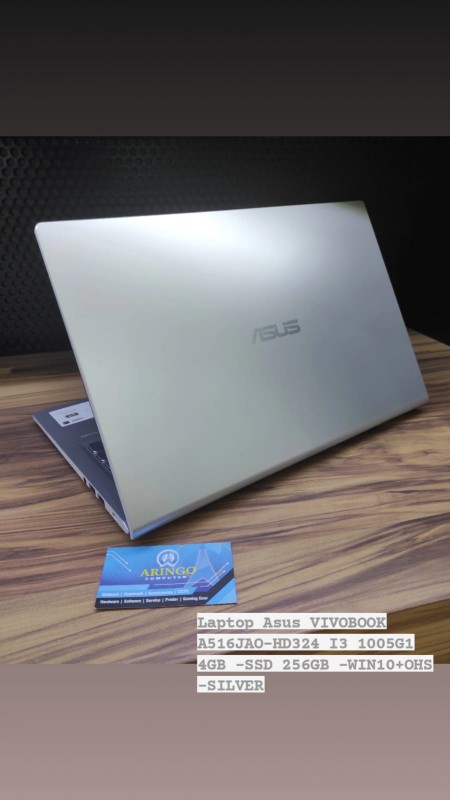 [PPN] Laptop Asus VIVOBOOK A516JAO-HD324 I3 1005G1 4GB -SSD 256GB -WIN10+OHS -SILVER