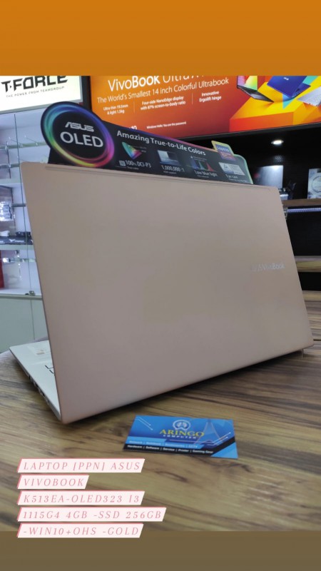 [PPN] Laptop Asus VIVOBOOK K513EA-OLED323 I3 1115G4 4GB -SSD 256GB -WIN10+OHS -GOLD