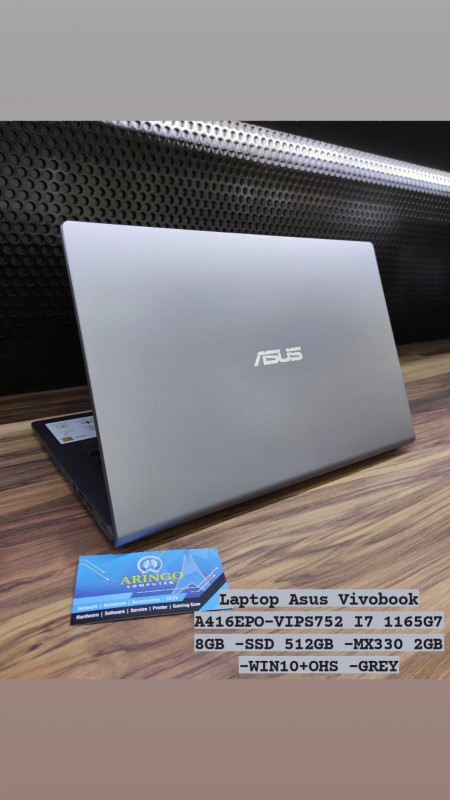 [PPN] Laptop Asus VIVOBOOK A416EPO-VIPS752 I7 1165G7 8GB -SSD 512GB -MX330 2GB -WIN10+OHS -GREY