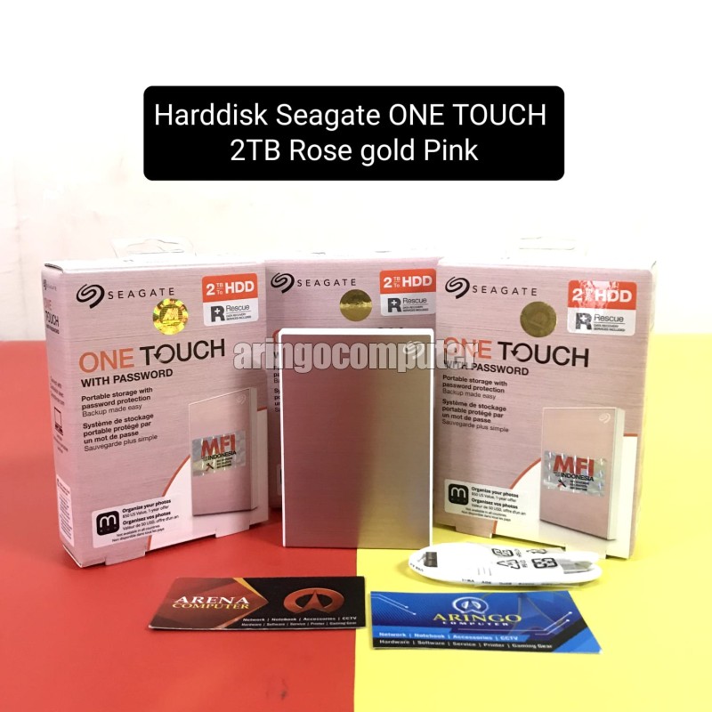 Harddisk Seagate ONE TOUCH 2TB Rose gold Pink