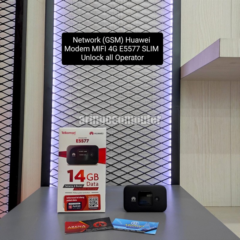 Network (GSM) Huawei Modem MIFI 4G E5577 Slim/LCD - Unlock all Operator