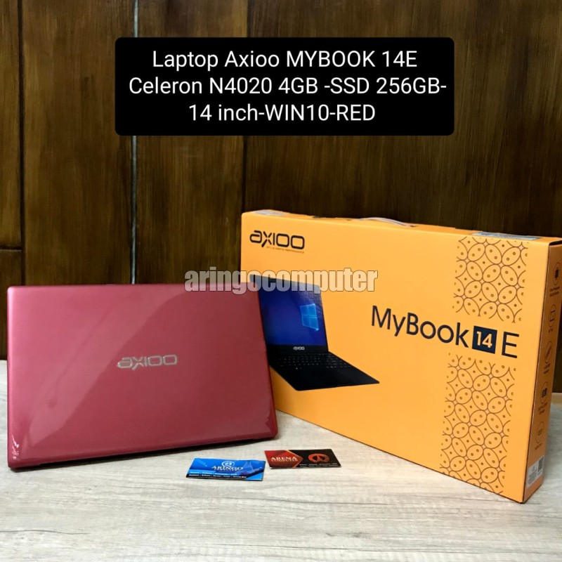 Laptop Axioo MYBOOK 14E Celeron N4020 4GB -SSD 256GB-14 inch-WIN10 -RED