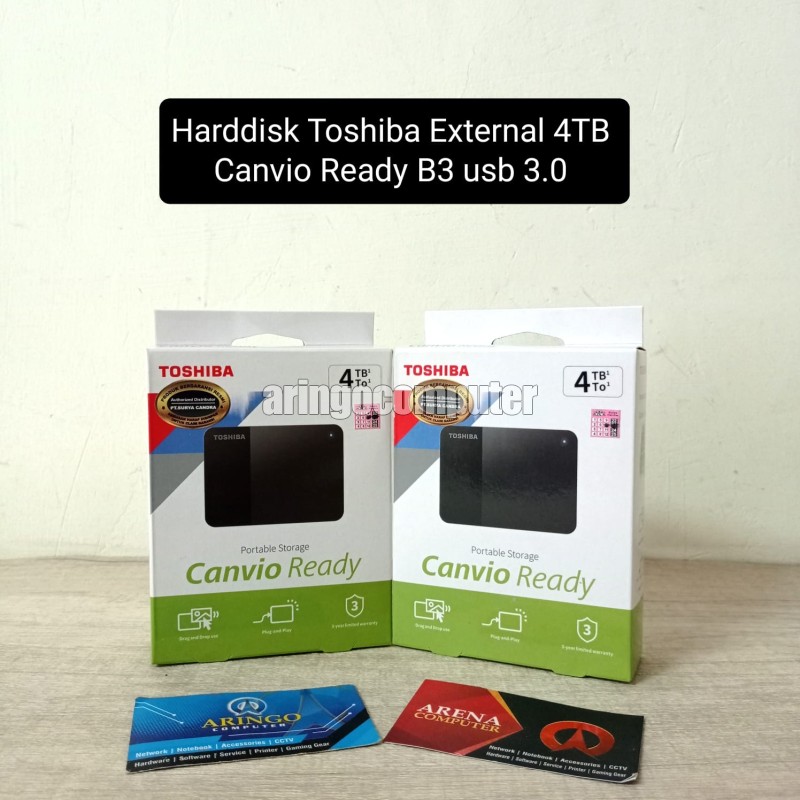 Harddisk Toshiba External 4TB Canvio Ready B3 usb 3.0