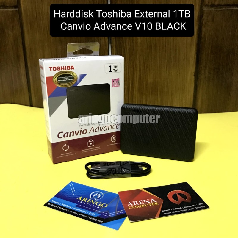 Harddisk Toshiba External 1TB Canvio Advance V10 BLACK