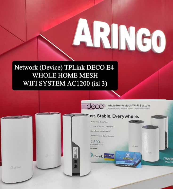 Network (Device) TPLink Mesh WiFi System DECO E4 AC1200 (isi 3)