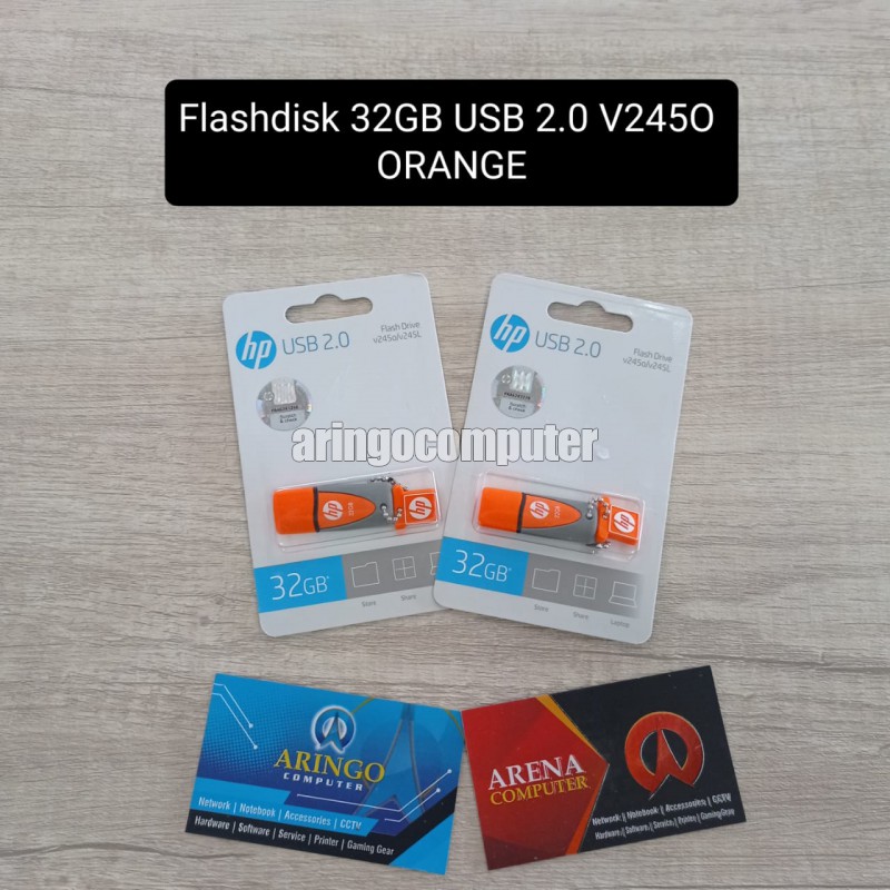 Flashdisk HP  32GB USB 2.0 V245O ORANGE