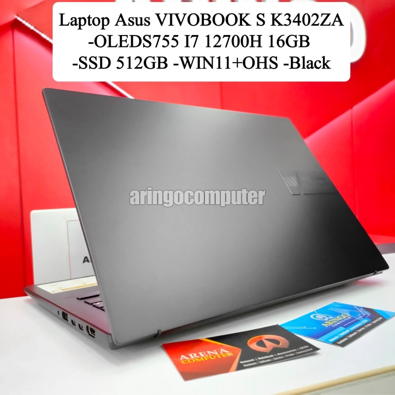 Laptop Asus VIVOBOOK S K3402ZA-OLEDS755 I7 12700H 16GB -SSD 512GB -WIN11+OHS -Black