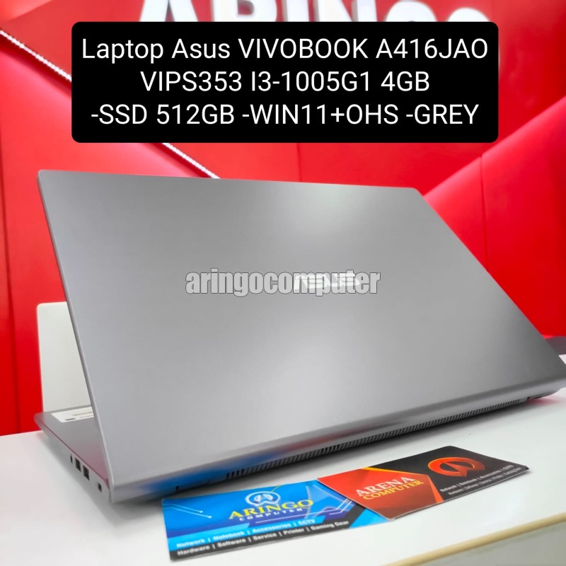 Laptop Asus VIVOBOOK A416JAO-VIPS353 I3-1005G1 4GB -SSD 512GB -WIN11+OHS -GREY