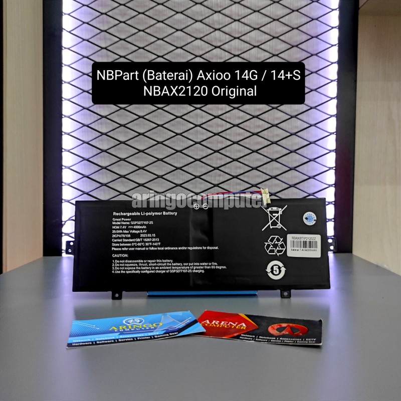 NBPart (Baterai) Axioo 14G / 14+S NBAX2120 Original 