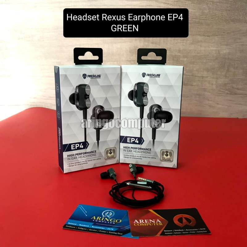 Headset Rexus Earphone EP4 GREEN