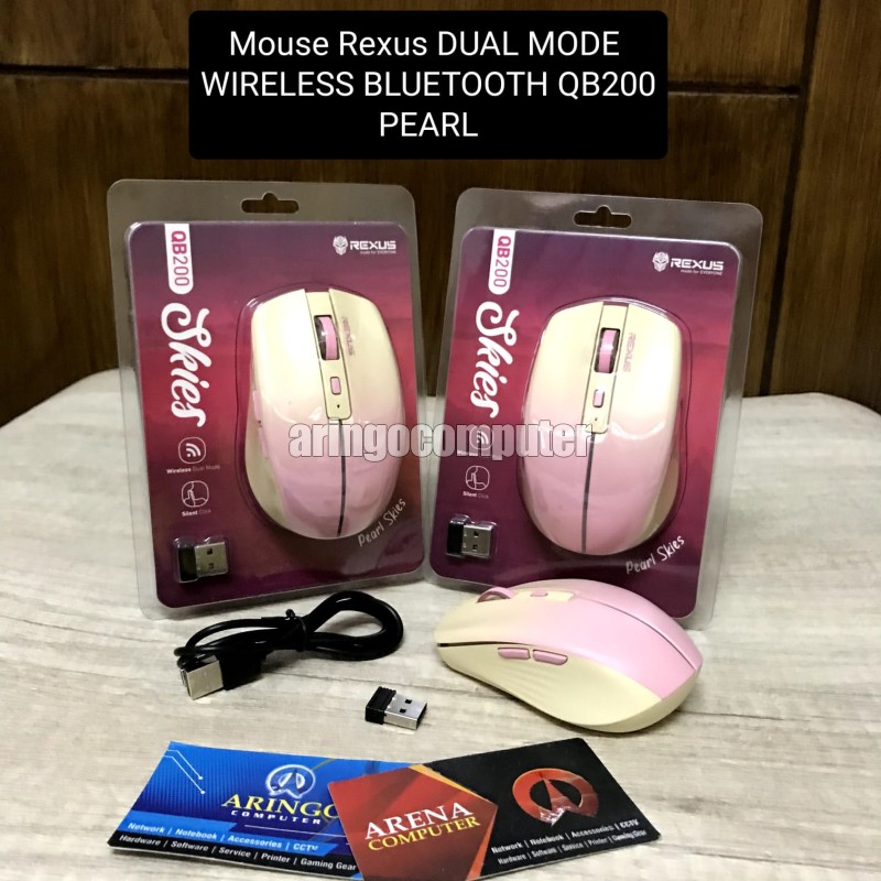 Mouse Rexus DUAL MODE WIRELESS BLUETOOTH QB200 PEARL