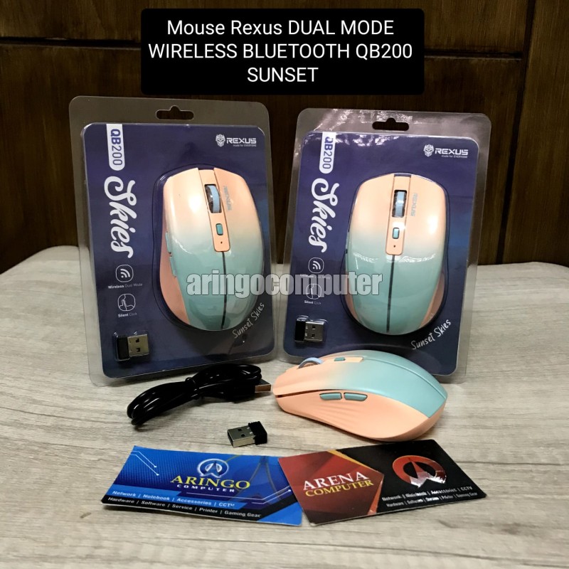 Mouse Rexus DUAL MODE WIRELESS BLUETOOTH QB200 SUNSET