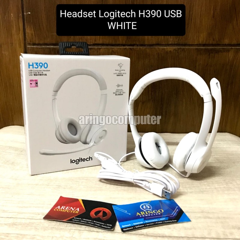 Headset Logitech H390 USB WHITE