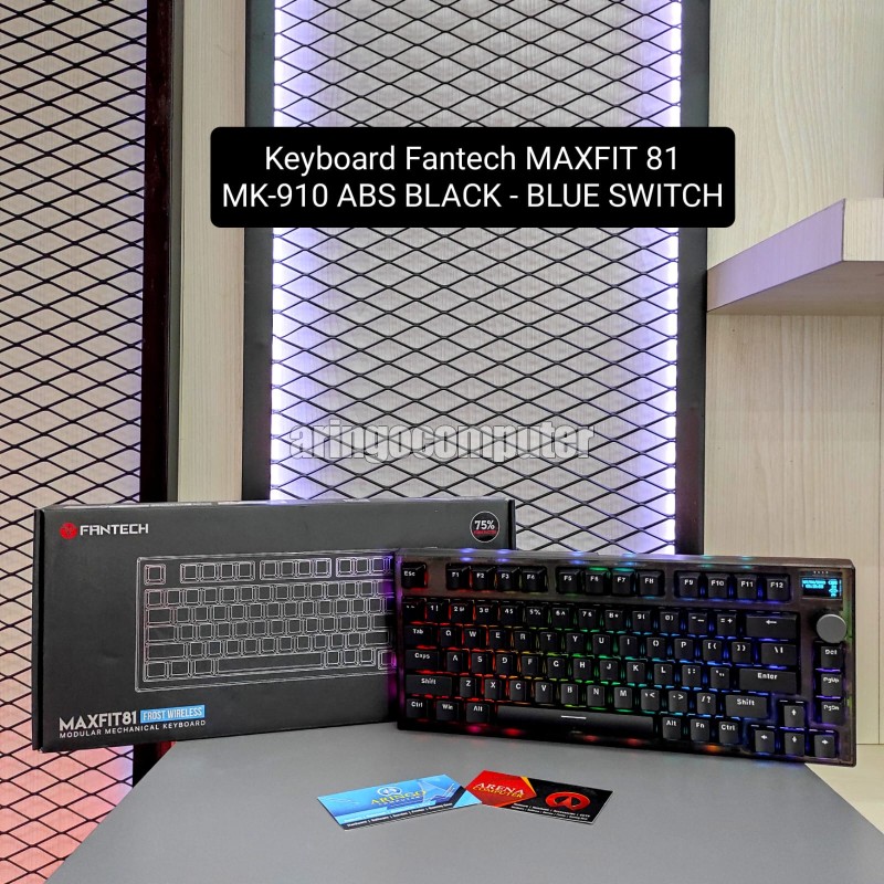 Keyboard Fantech MAXFIT 81 MK-910 ABS BLACK - BLUE SWITCH