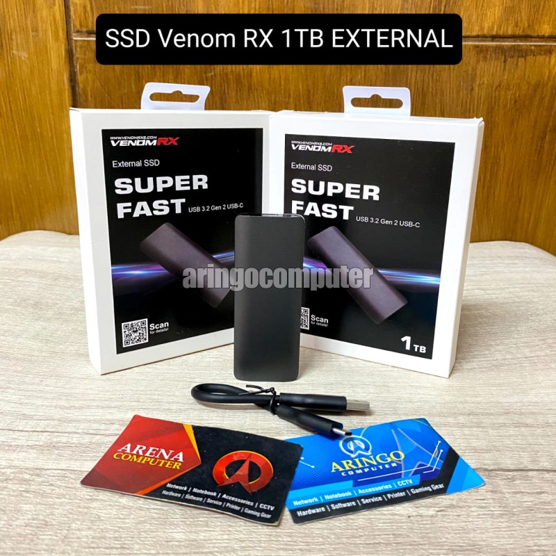 SSD Venom RX EXTERNAL 1TB - BLACK
