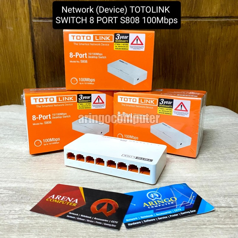 Network (Device) TOTOLINK SWITCH 8 PORT S808 100Mbps
