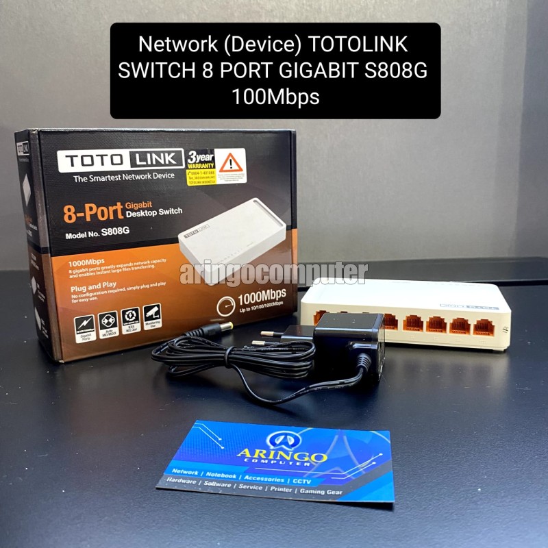 Network (Device) TOTOLINK SWITCH 8 PORT GIGABIT S808G 1000MBPS