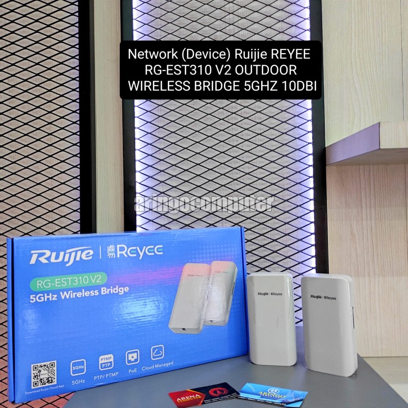 Network (Device) Ruijie REYEE RG-EST310 V2 OUTDOOR WIRELESS BRIDGE 5GHZ 10DBI