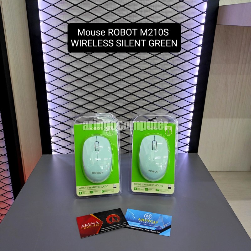 Mouse ROBOT M210S WIRELESS SILENT GREEN