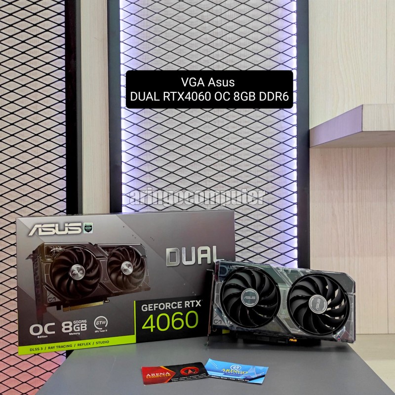 VGA Asus DUAL RTX4060 OC 8GB DDR6 V2 BLACK