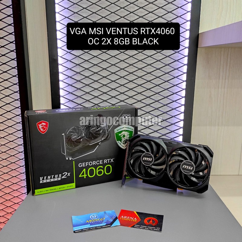 VGA MSI VENTUS RTX4060 OC 2X 8GB BLACK