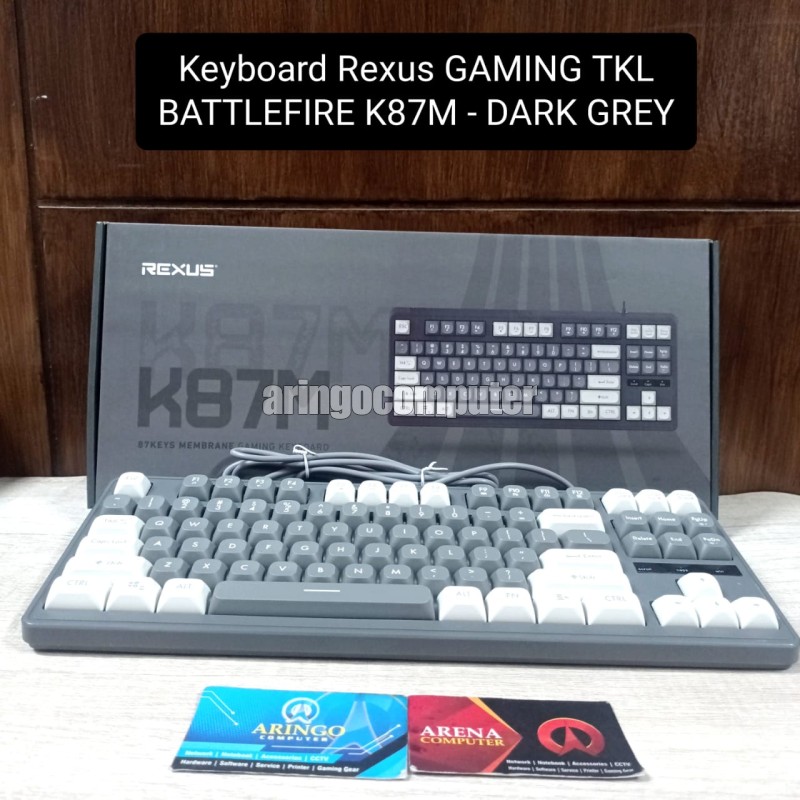 Keyboard Rexus GAMING TKL BATTLEFIRE K87M - DARK GREY