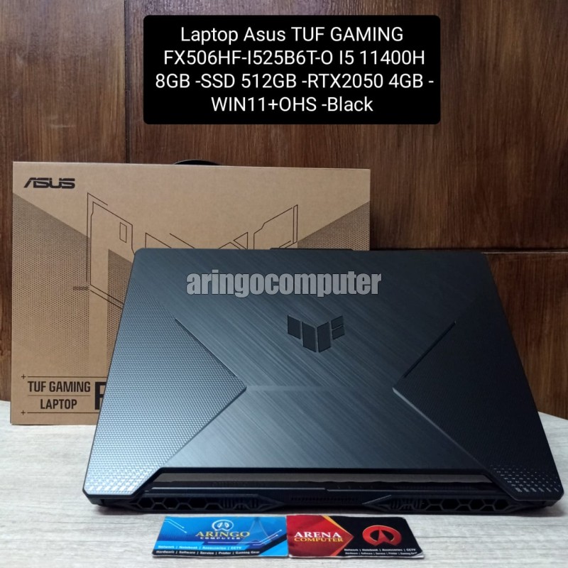 Laptop Asus TUF GAMING FX506HF-I525B6T-O I5 11400H 8GB -SSD 512GB -RTX2050 4GB -WIN11+OHS -Black