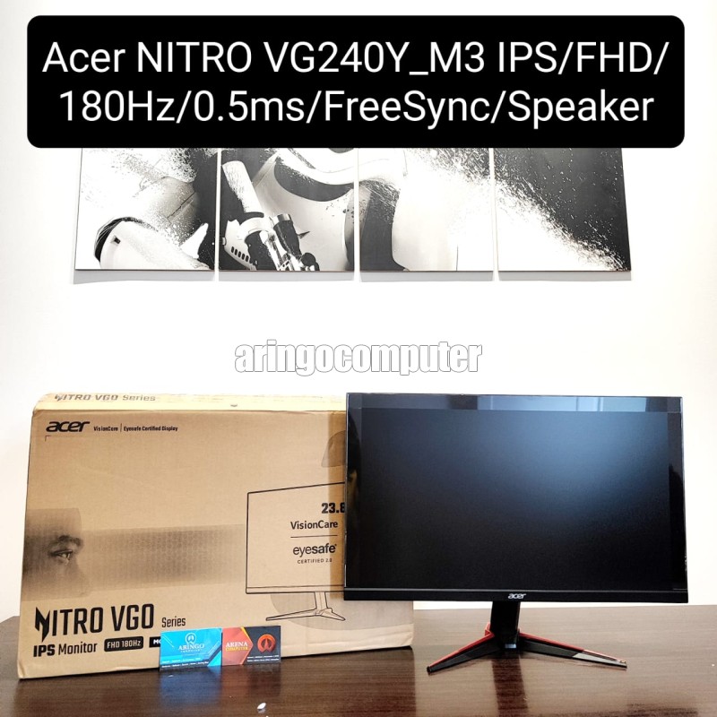 Monitor Acer NITRO VG240Y_M3 IPS/FHD/180Hz/0.5ms/FreeSync/Speaker