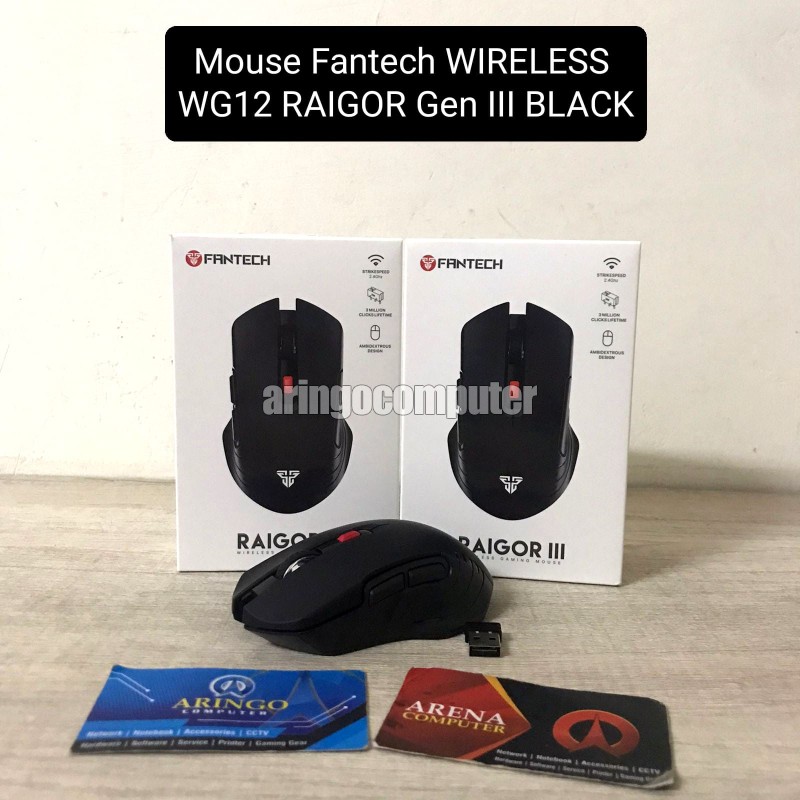 Mouse Fantech WIRELESS WG12 RAIGOR Gen III BLACK