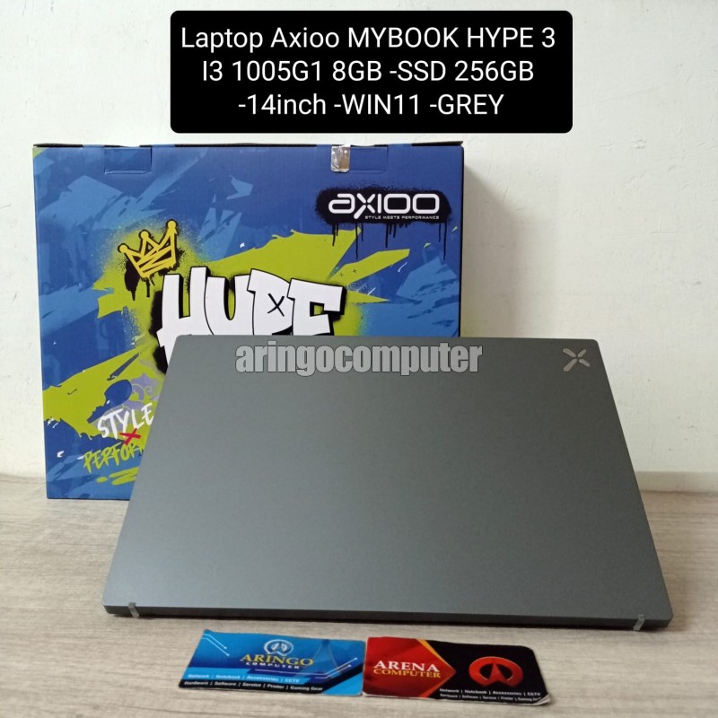 Laptop Axioo MYBOOK HYPE 3 I3 1005G1 8GB -SSD 256GB -14inch -WIN11 -GREY