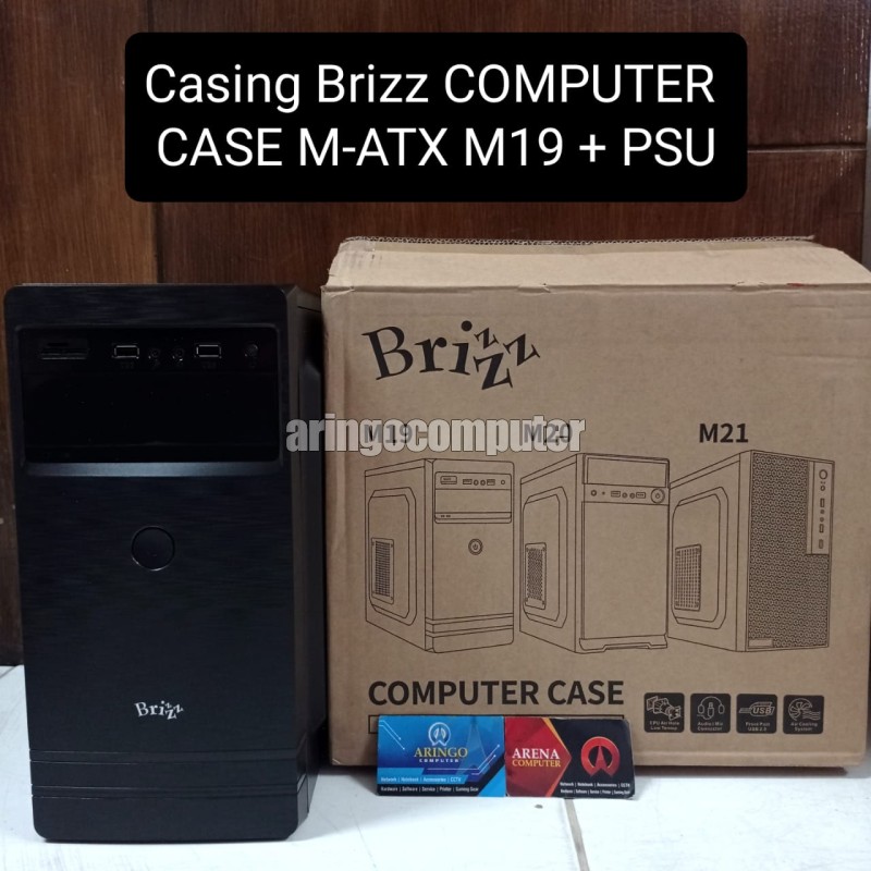Casing Brizz COMPUTER CASE M-ATX M19 + PSU