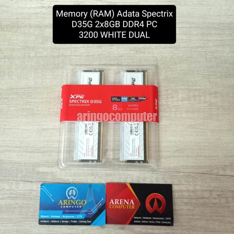 Memory (RAM) Adata Spectrix D35G 2x8GB DDR4 PC 3200 WHITE DUAL 